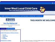 Tablet Screenshot of innerwestchildcare.com.au
